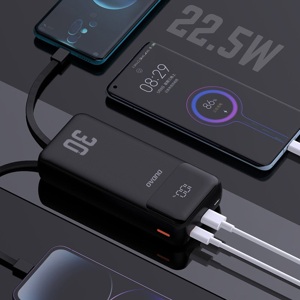 Išorinė baterija Power Bank Dudao K15 Max 22.5W 30000mAh juoda