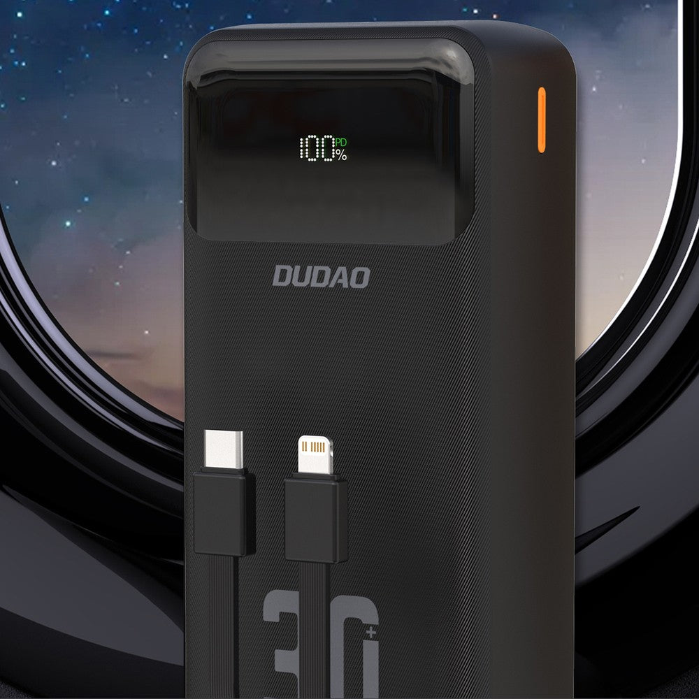 Išorinė baterija Power Bank Dudao K15 Max 22.5W 30000mAh juoda