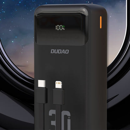 Išorinė baterija Power Bank Dudao K15 Max 22.5W 30000mAh juoda