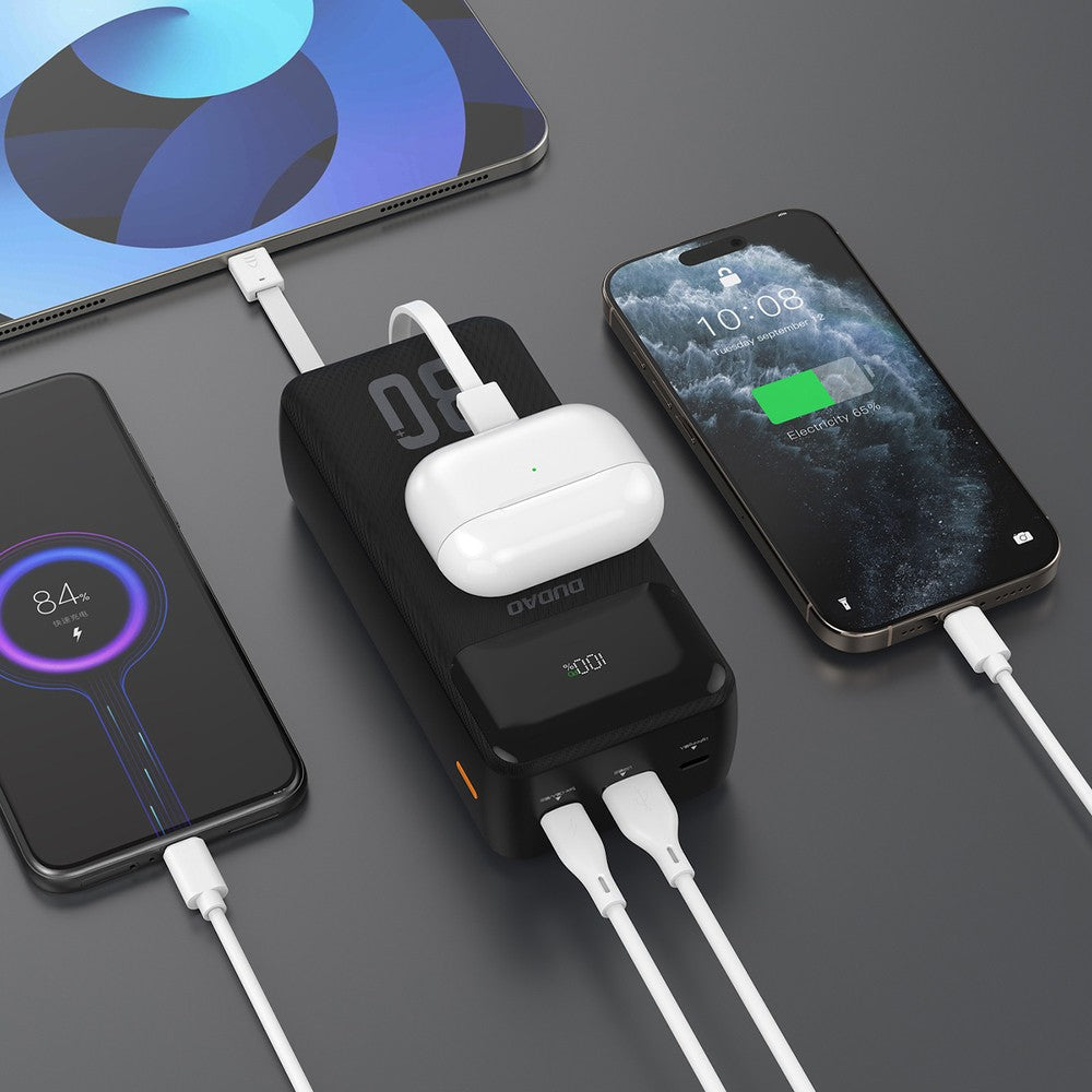 Išorinė baterija Power Bank Dudao K15 Max 22.5W 30000mAh juoda