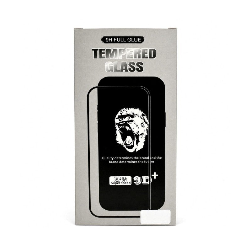 LCD apsauginis stikliukas 9D Gorilla Apple iPhone 15 juodas (10 vnt. rinkinys)