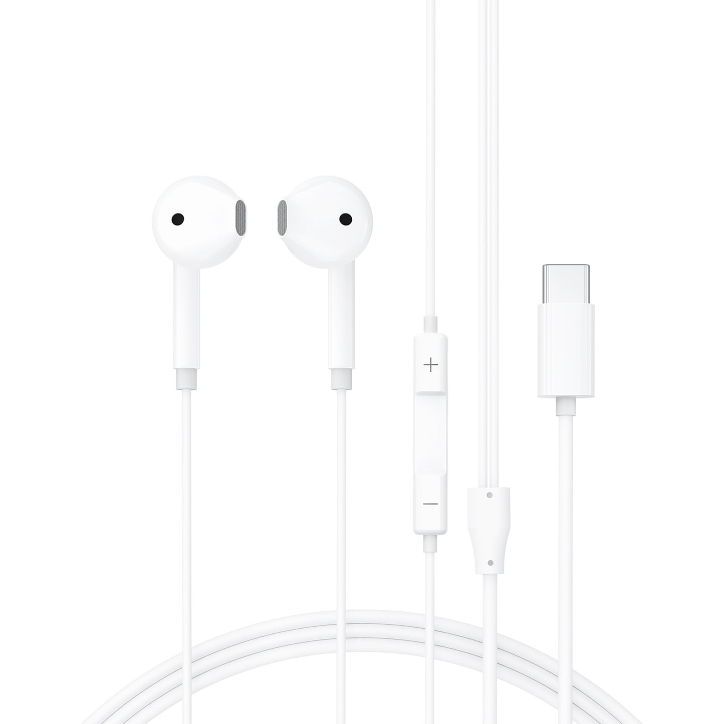Ausinės Acefast L13 USB-C baltos