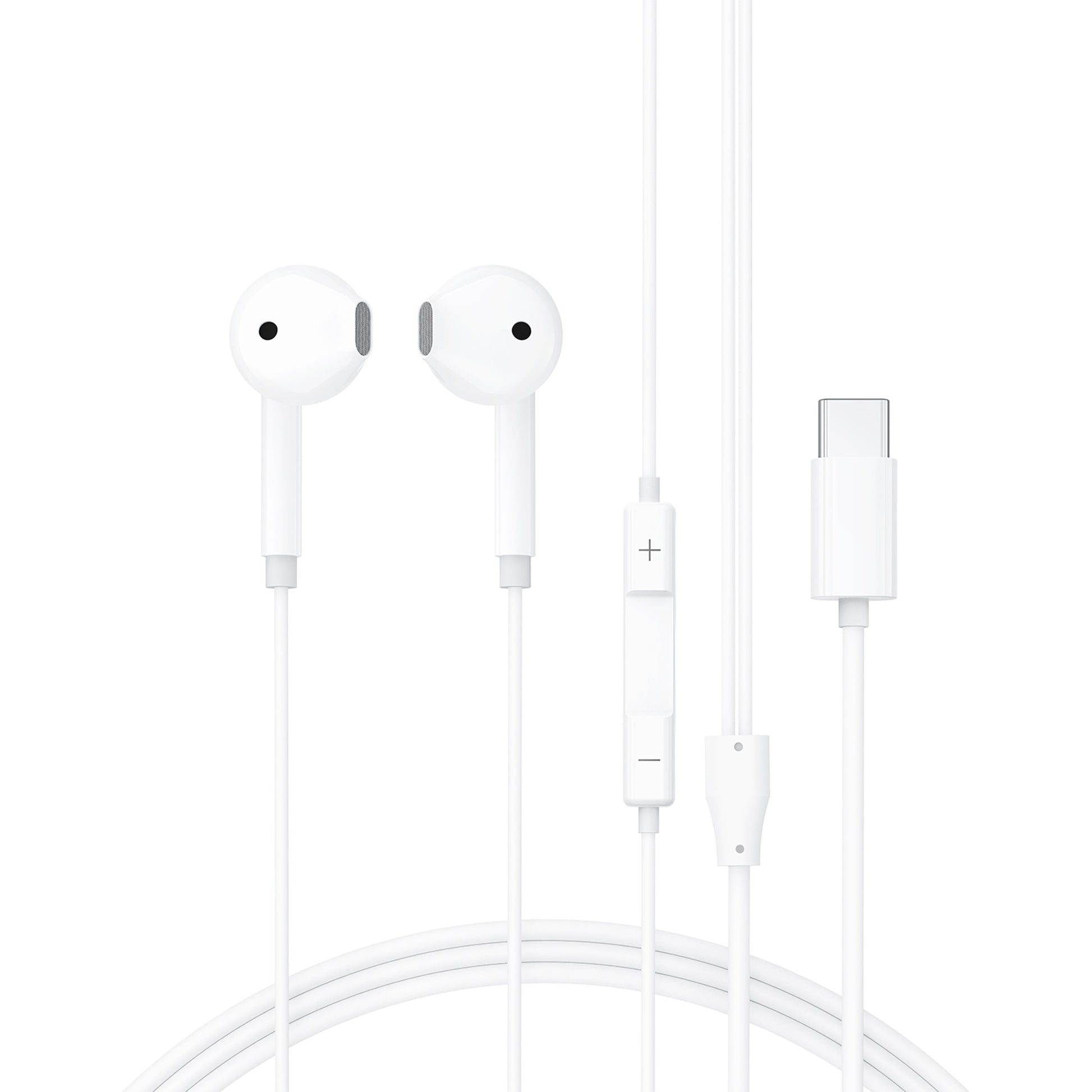 Ausinės Acefast L13 USB-C baltos