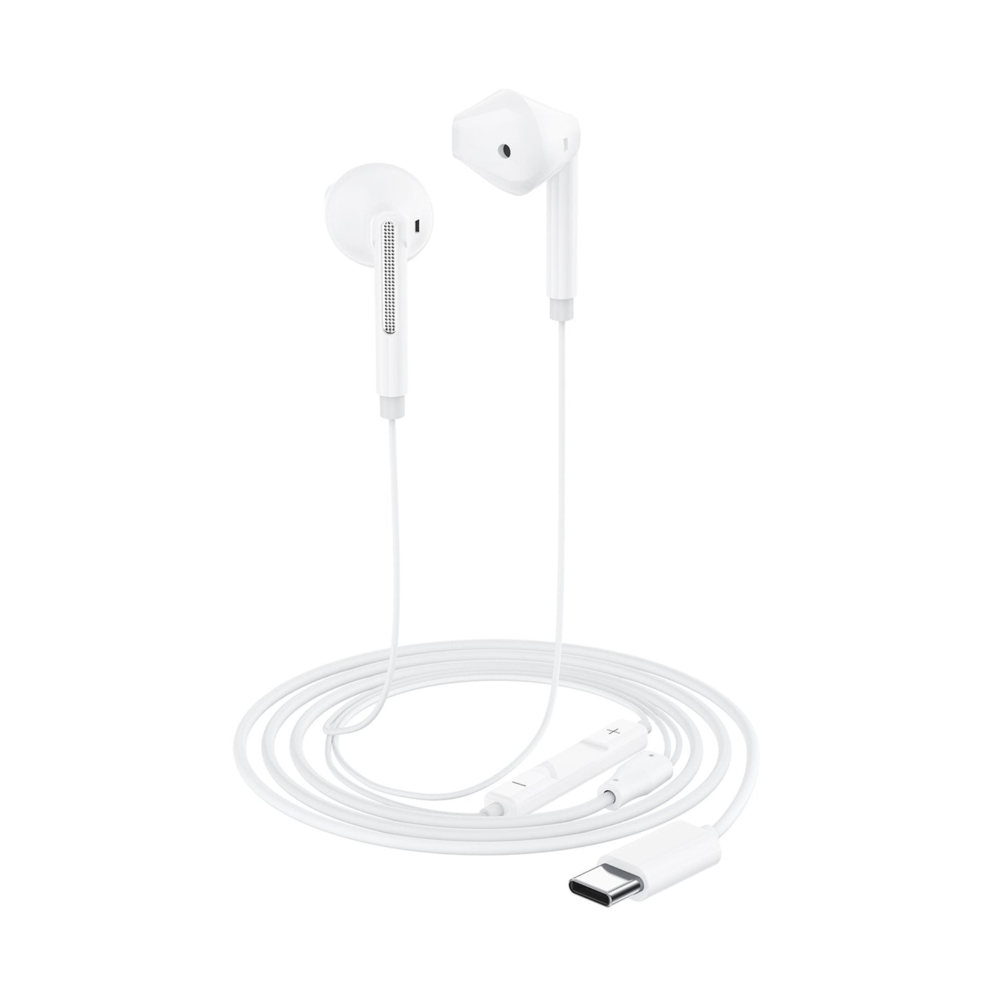 Ausinės Acefast L13 USB-C baltos