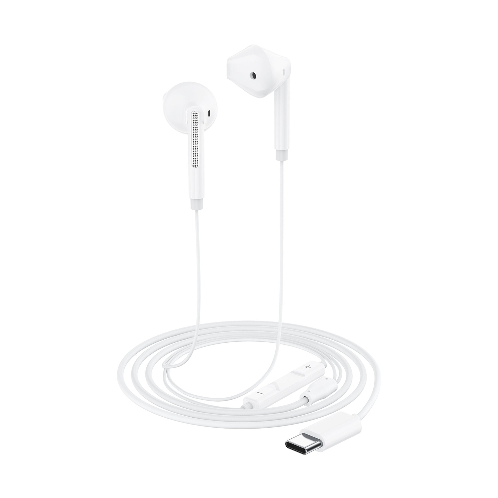 Ausinės Acefast L13 USB-C baltos