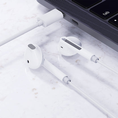 Ausinės Acefast L13 USB-C baltos