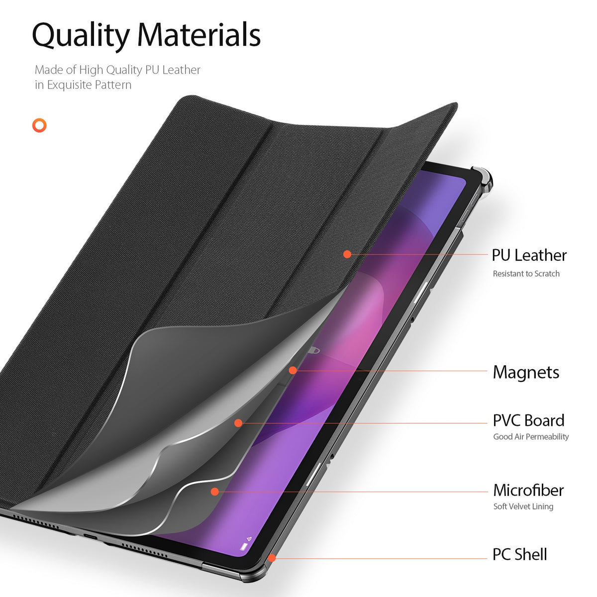 Dėklas Dux Ducis Domo Lenovo IdeaTab 12.1 TB361 juodas