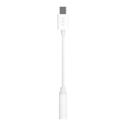 Audio adapteris Dudao L16CPro USB-C to 3.5mm baltas