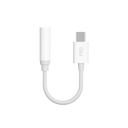 Audio adapteris Dudao L16CPro USB-C to 3.5mm baltas