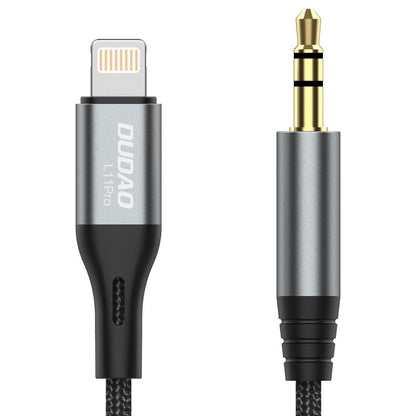 Audio kabelis Dudao L11Pro Lightning to 3.5mm 1.0m juodas