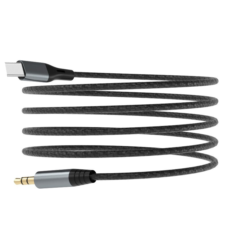 Audio kabelis Dudao L11ProT USB-C to 3.5mm 1.0m juodas