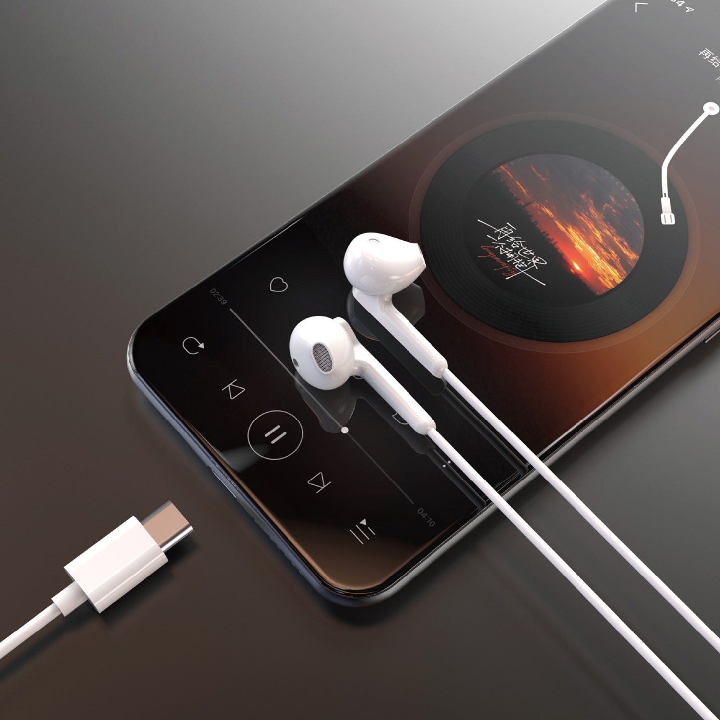 Ausinės Dudao X3C USB-C baltos