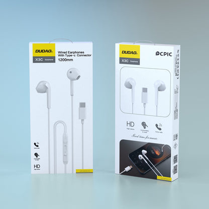 Ausinės Dudao X3C USB-C baltos