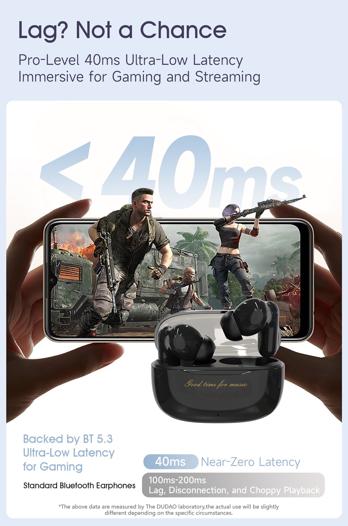 Belaidės ausinės Dudao U8Pro juodos