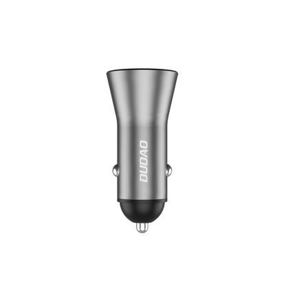 Automobilinis įkroviklis Dudao R4Max 55W USB-C/USB-A pilkas