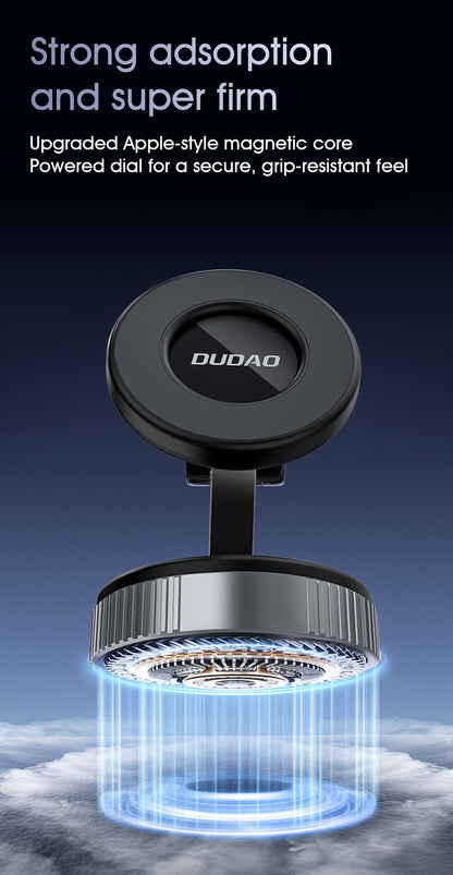 Automobilinis telefono laikiklis Dudao F24PRO MagSafe (dashboard/windshield) juodas