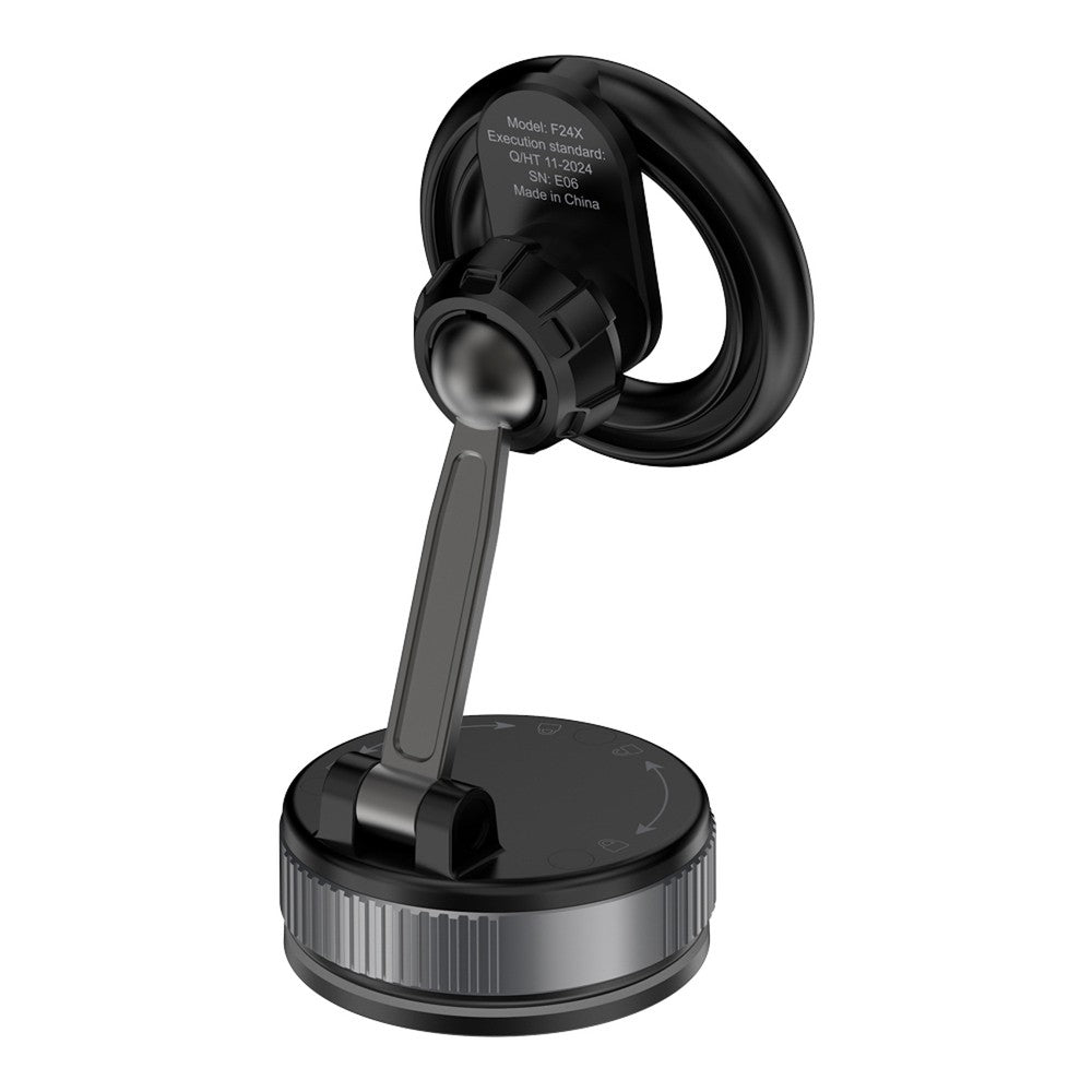 Automobilinis telefono laikiklis Dudao F24X MagSafe (dashboard/windshield) juodas