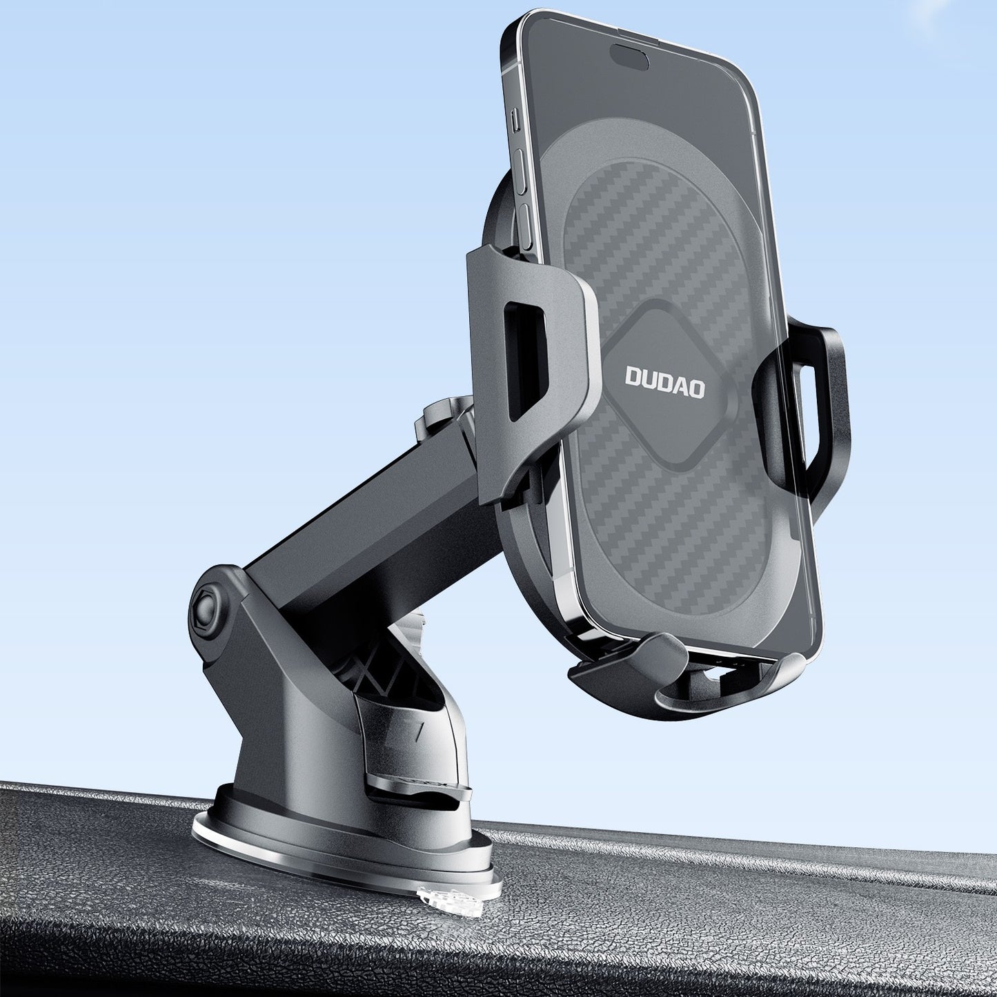 Automobilinis telefono laikiklis Dudao F2S (dashboard/windshield) juodas