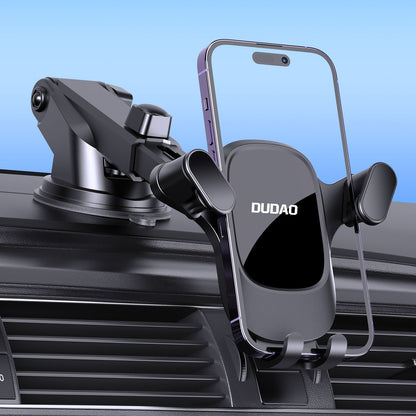 Automobilinis telefono laikiklis Dudao F5PRO+ (dashboard/windshield) juodas