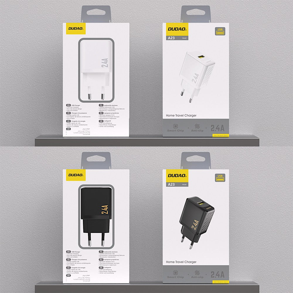 Įkroviklis Dudao A23 12W USB-A baltas