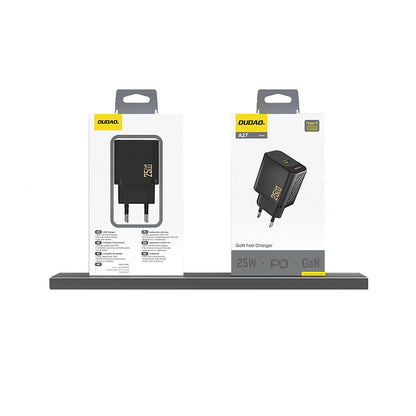Įkroviklis Dudao A27 GaN 25W USB-C juodas