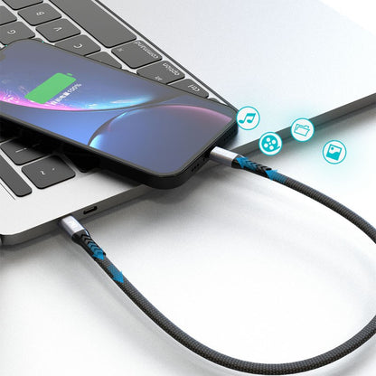 USB kabelis Dudao L10P USB-C to Lightning 20W 0.23m juodas