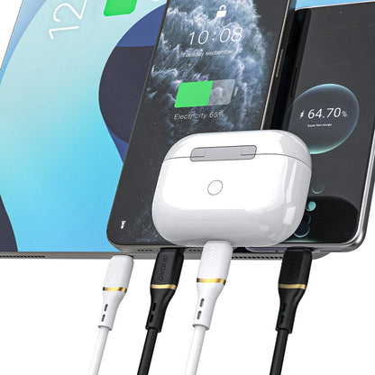 USB kabelis Dudao L25X USB-C to Lightning 30W 1.0m juodas