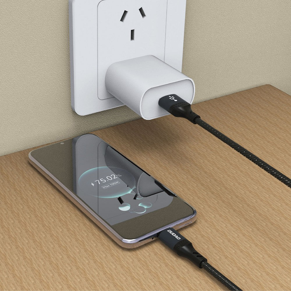 USB kabelis Dudao L3ST USB-A to USB-C 5A 1.2m juodas
