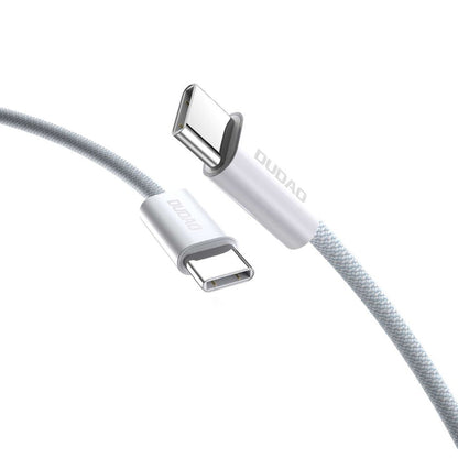 USB kabelis Dudao L6C USB-C to USB-C 60W 2.0m baltas