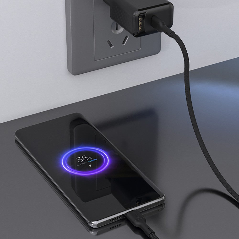 USB kabelis Dudao L9C USB-C to USB-C 65W 1.0m juodas