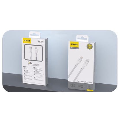 USB kabelis Dudao L9X USB-C to Lightning 30W 1.0m baltas
