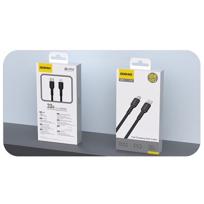 USB kabelis Dudao L9X USB-C to Lightning 30W 1.0m juodas