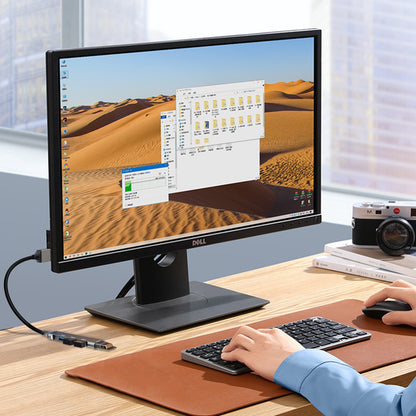 USB šakotuvas Dudao A16B 4-in-1 adapter USB-A to 4xUSB3.0 pilkas