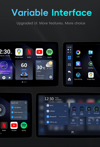 Belaidis CarPlay/Android Auto adapteris Ottocast OttoAiBox P3 juodas PCS46