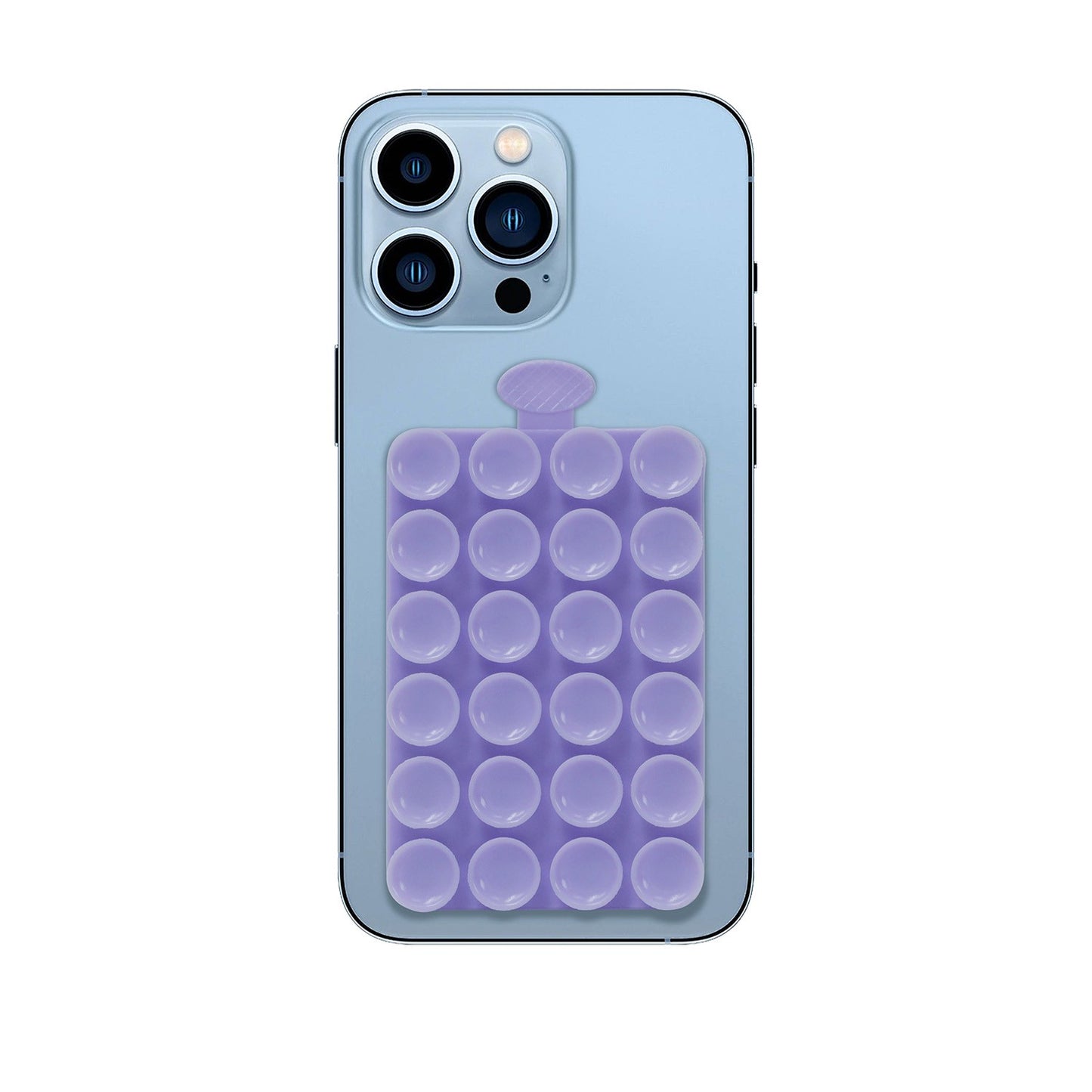 Silikoninis laikiklis su siurbtukais Setty SP-MUN-01 violetinis