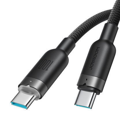 USB kabelis Joyroom S-A63 USB-C to USB-C 100W 1.2m juodas