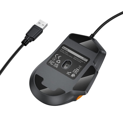 Laidinė pelė Hoco GM52 RGB Gaming juoda/pilka