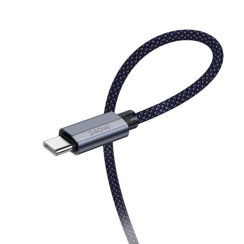 USB kabelis Hoco U134 240W USB-C to USB-C 1.8m juodas