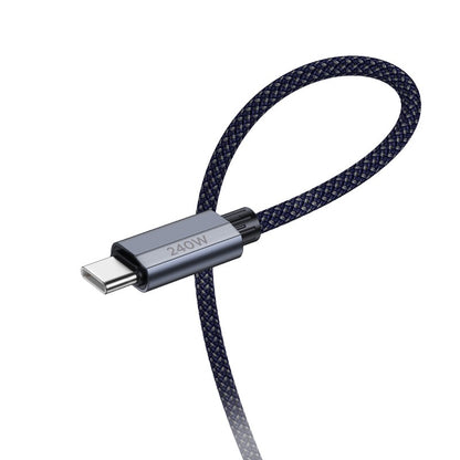 USB kabelis Hoco U134 240W USB-C to USB-C 1.8m juodas
