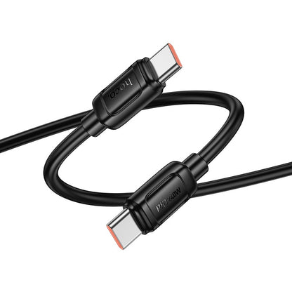 USB kabelis Hoco X115 240W USB-C to USB-C 1.0m juodas