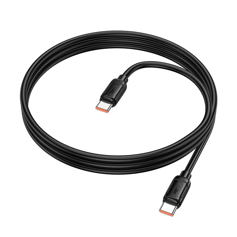 USB kabelis Hoco X115 240W USB-C to USB-C 1.0m juodas