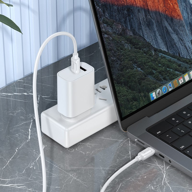 USB kabelis Hoco X115 240W USB-C to USB-C 1.0m juodas