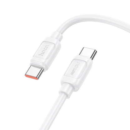 USB kabelis Hoco X115 240W USB-C to USB-C 1.0m baltas