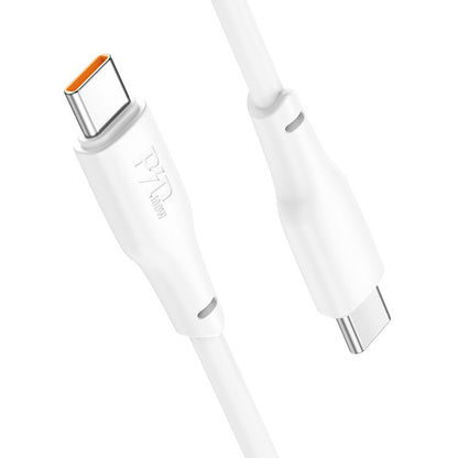 USB kabelis Hoco X93 100W USB-C to USB-C 1.0m baltas