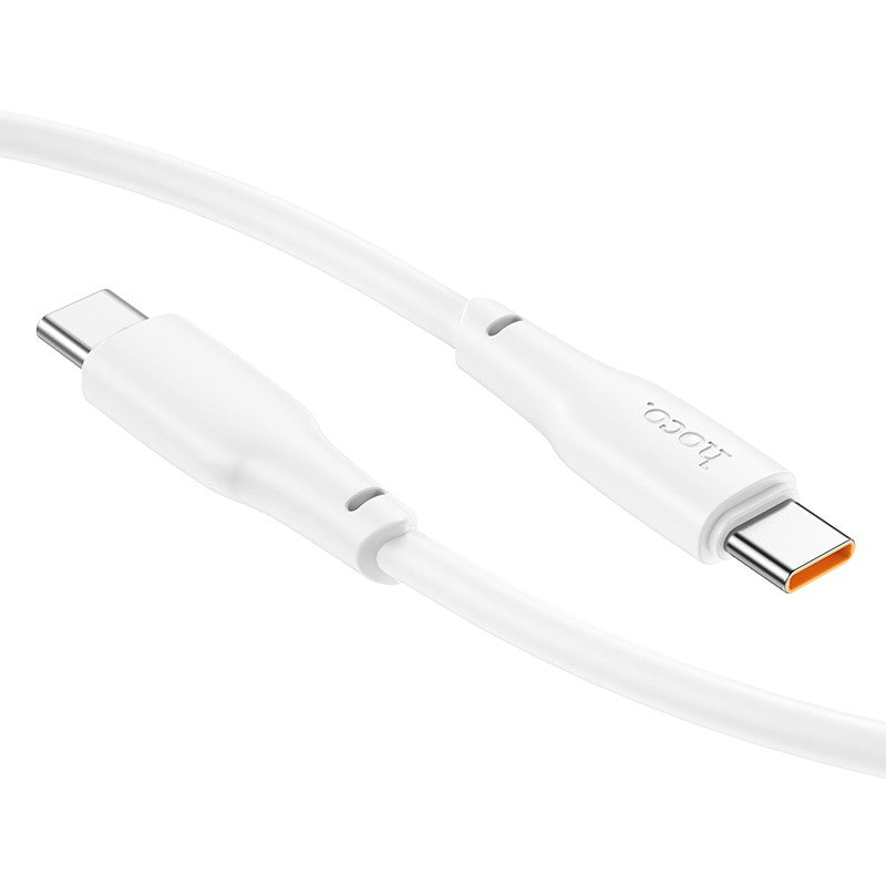 USB kabelis Hoco X93 100W USB-C to USB-C 1.0m baltas