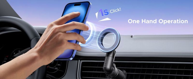 Automobilinis telefono laikiklis Ugreen LP923 MagSafe (air vent) juodas (65185)