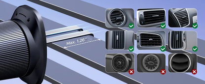 Automobilinis telefono laikiklis Ugreen LP923 MagSafe (air vent) juodas (65185)