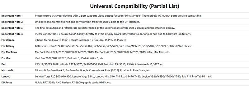 Kabelis Ugreen CM556 USB-C to DisplayPort (8K@60Hz) 1.0m juodas (25157)