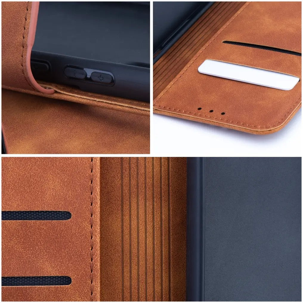 Dėklas Tender Book Samsung A165 A16 4G/A166 A16 5G rudas