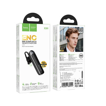 Belaidė laisvų rankų įranga Hoco E201 ENC juoda
